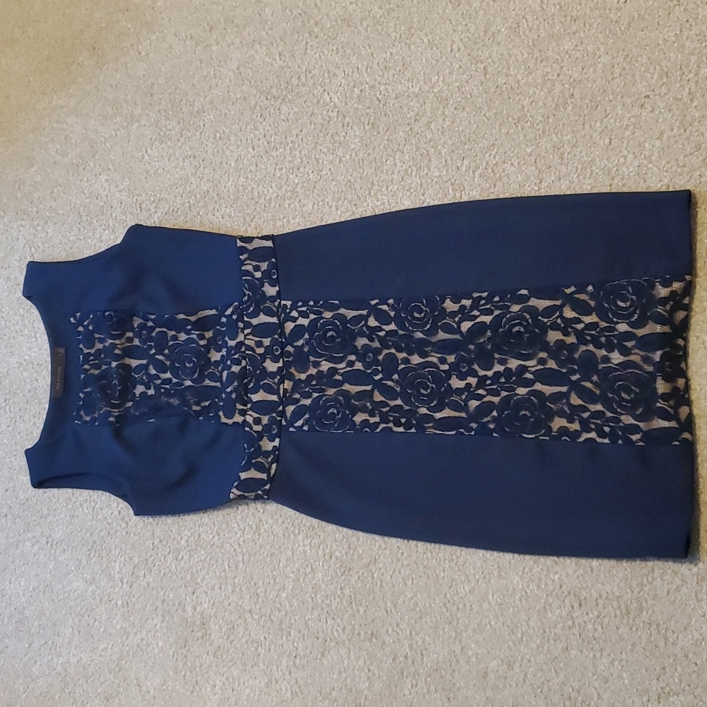 The Limited navy and lace, sleeveless dress, size 4